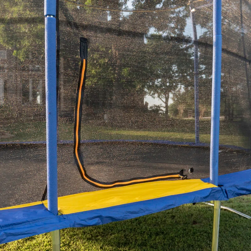 Jumpking 10’ X 15’ Oval Trampoline With Basketball Hoop