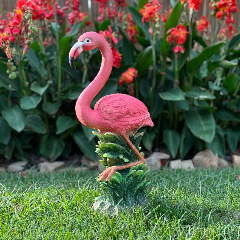 HomeStyles Life's a Beach Flamingo Statue