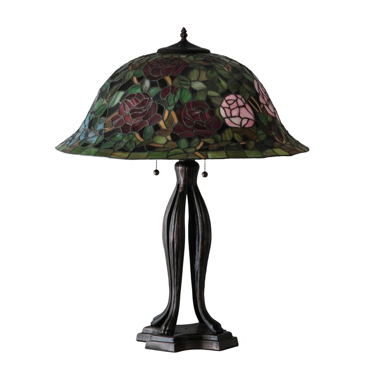 Meyda Lighting Meyda Tiffany & Stained Glass Metal Table Lamp
