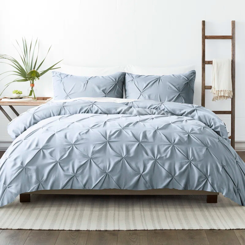 Becky Cameron Pinch Pleat Textured Duvet Cover Set