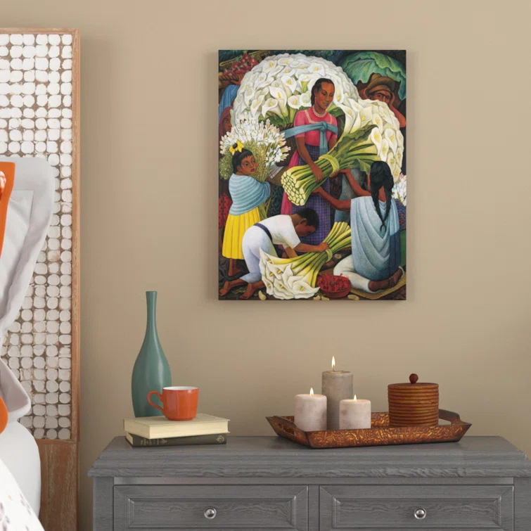 Vault W Artwork 'The Flower Vendor' by Diego Rivera Print on Wrapped Canvas & Reviews | Wayfair