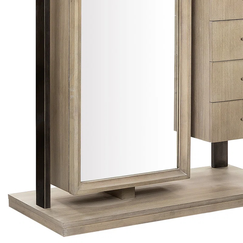 Pulaski Furniture Mirror Semanier With 7 Storage Drawers