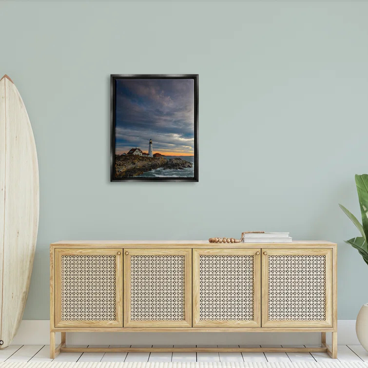 Stupell Industries " Seaside Lighthouse Beacon Coast " by Rick Berk