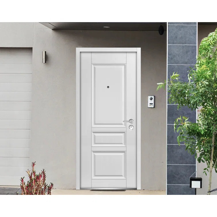 VDomDoors Ballucio Ready to Install White Prehung Front Entry Doors