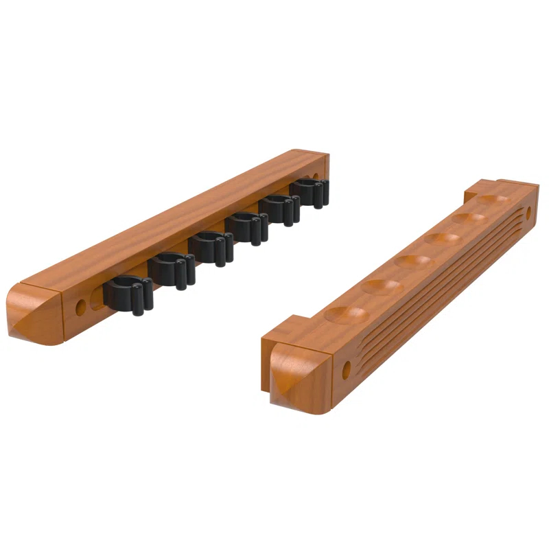 Fat Cat 6-cue Wall Oak Cue Rack
