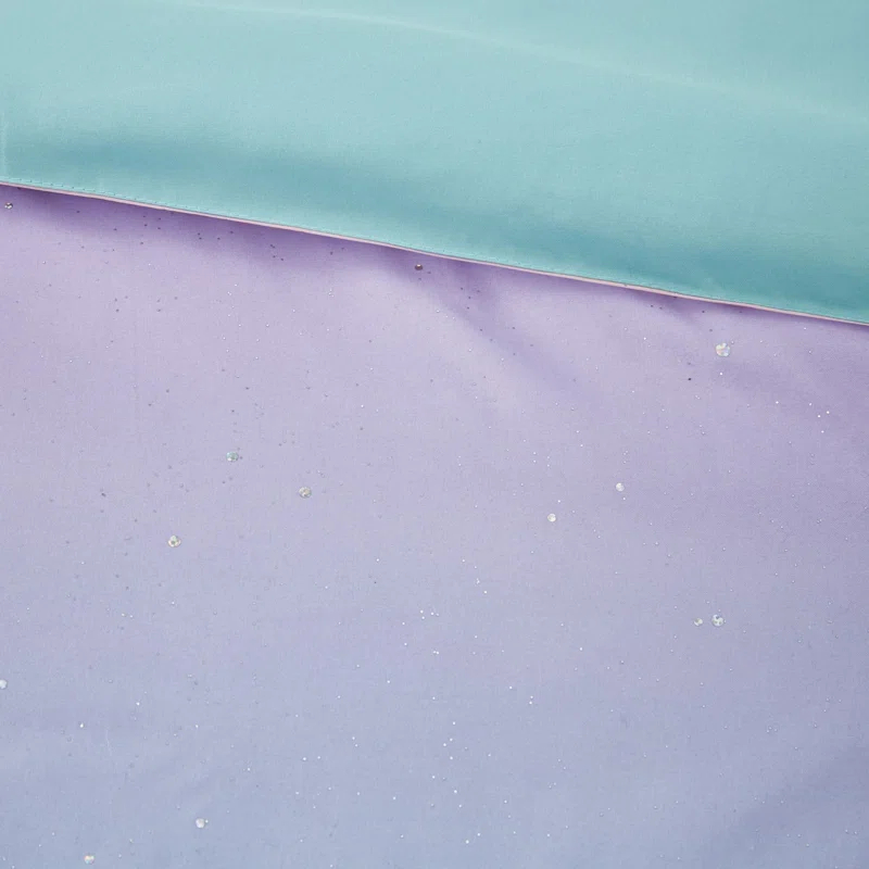 Intelligent Design Glimmer Watercolor Tye Dye Duvet Cover Set