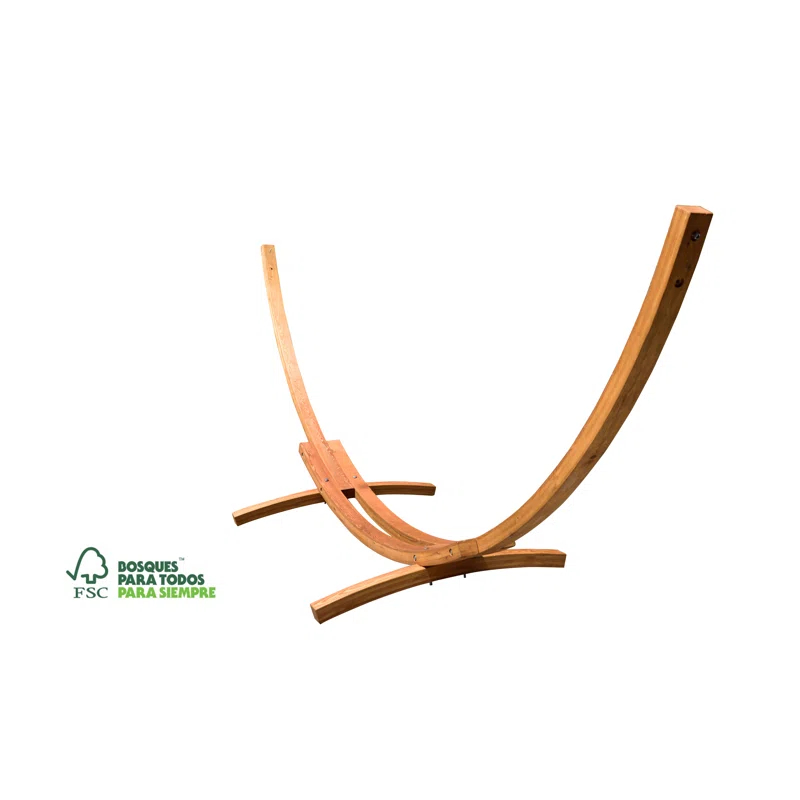 Bay Isle Home™ Vivere 15' Shirely Stable Solid Pine Arc Hammock Stand (450 lb Capacity)