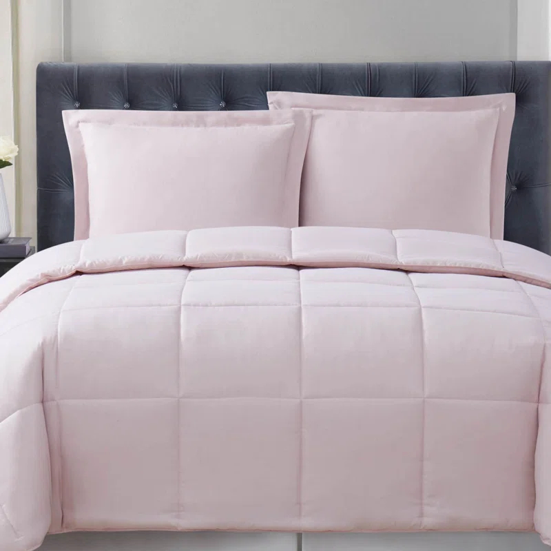 Everyday Baffle Box Stitch Comforter Set