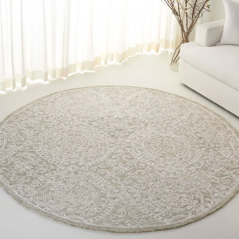 Lauren Ralph Lauren Lauren Ralph Lauren Hand Tufted Wool & Cotton Damask Rug