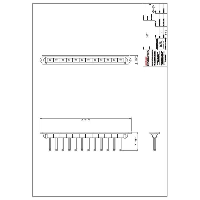 Hardware Resources Metal Tie Rack