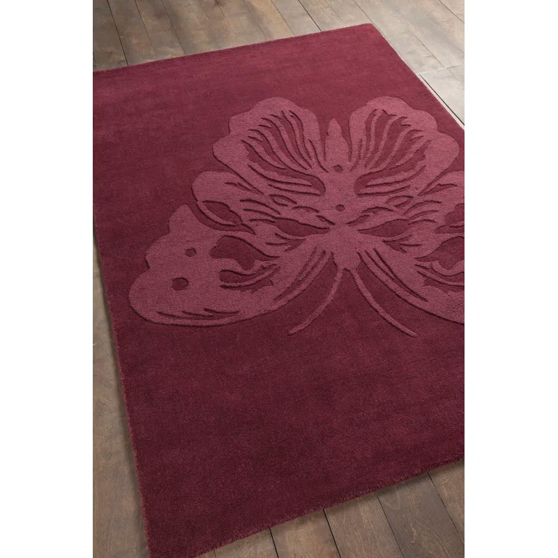 Chandra Rugs Jaipur Handmade Tufted Wool Purple Area Rug