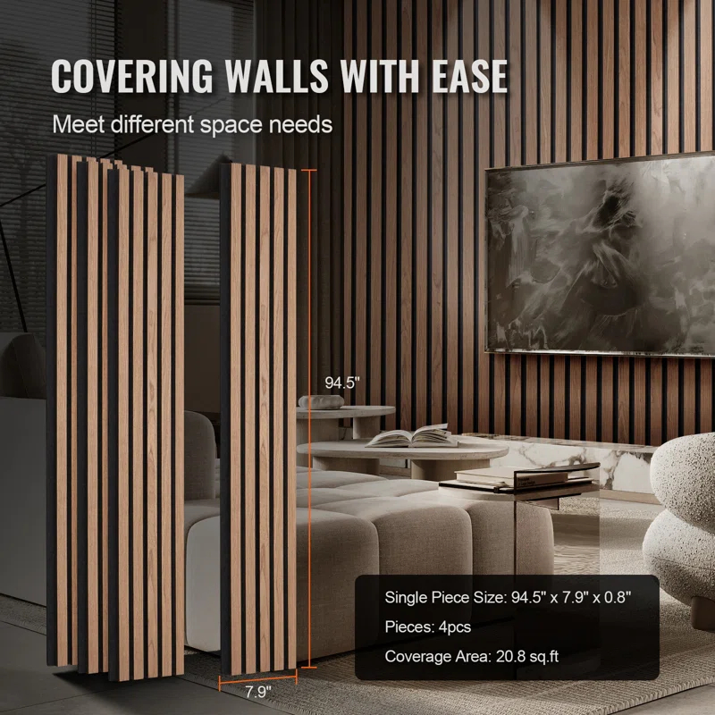 VEVOR Wood Slat Acoustic Panels for Modern Wall Decor
