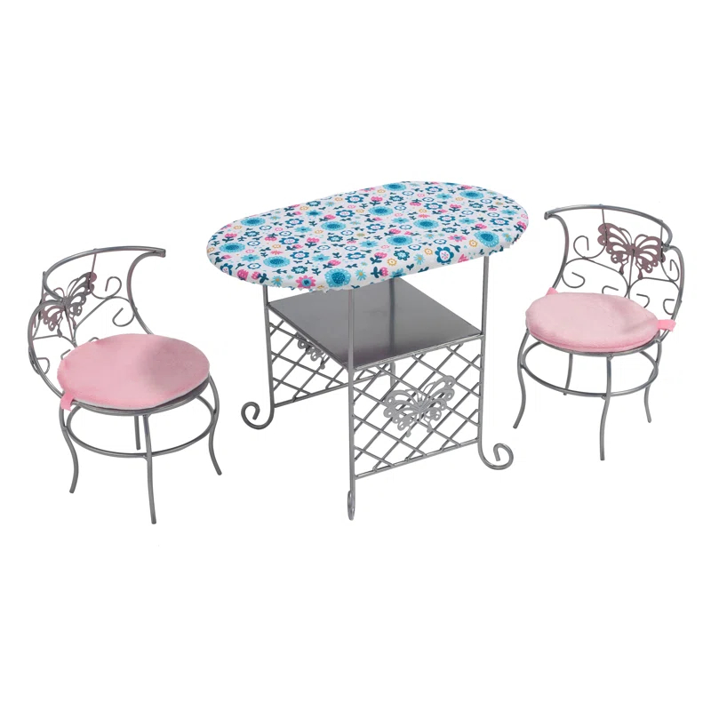 Badger Basket Tea Time Doll Table and Chair Set with Accessories