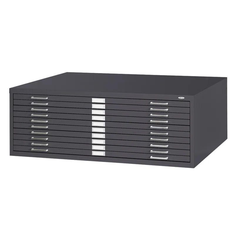 Ten-Drawer Flat File Filing Cabinet
