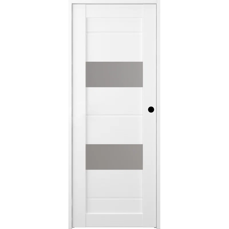 Belldinni Vita DIY-FRIENDLY Paneled Manufactured Wood and Glass Prefinished Standard Door