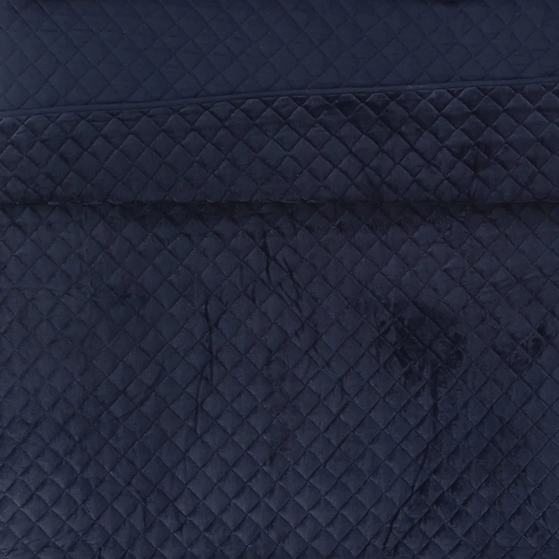 Royal Velvet Diamond Velvet Quilt Set
