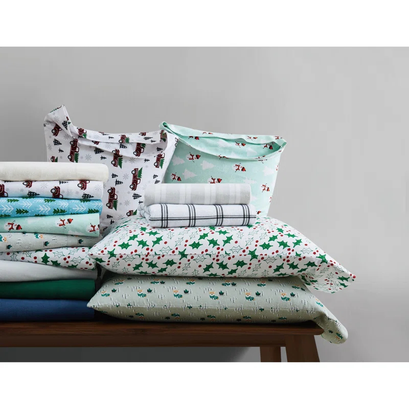 Truly Soft Holiday Novelty 100% Cotton Standard Sheet Set