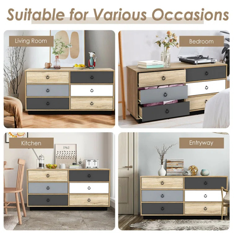 Longshore Tides Eglinton 47'' W 6 - Drawer Dresser