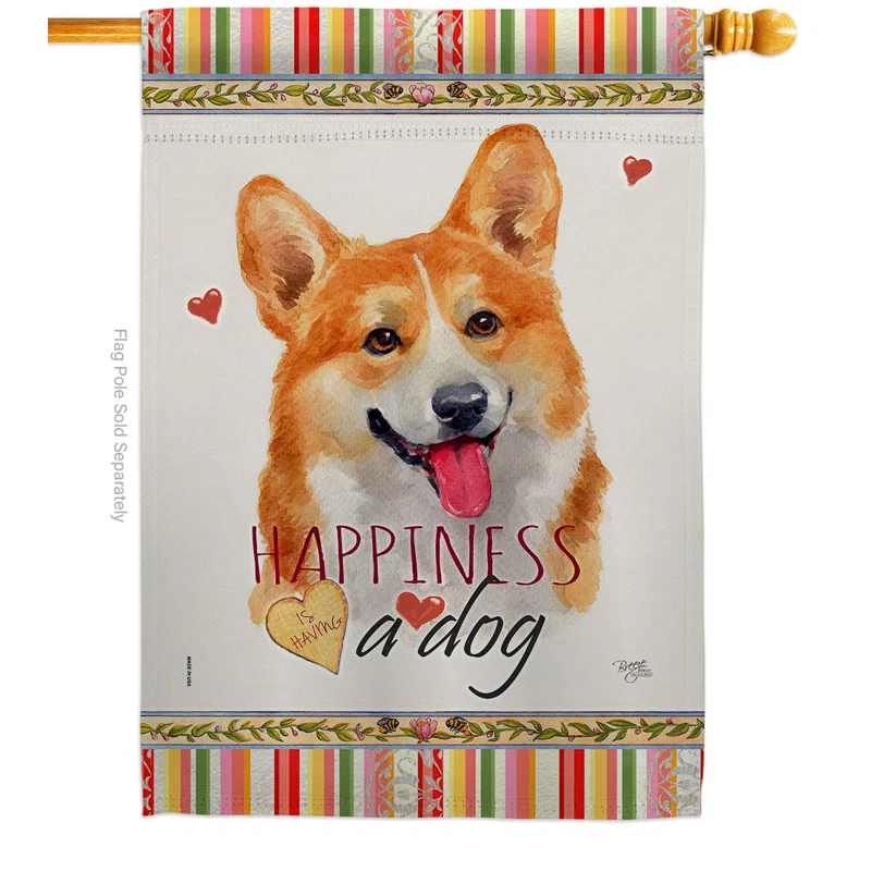 Breeze Decor Double Sided Polyester Animal House Flag