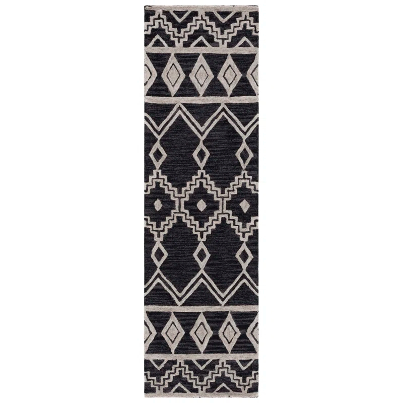 Union Rustic Abbegail Hand Tufted Wool Southwestern Rug