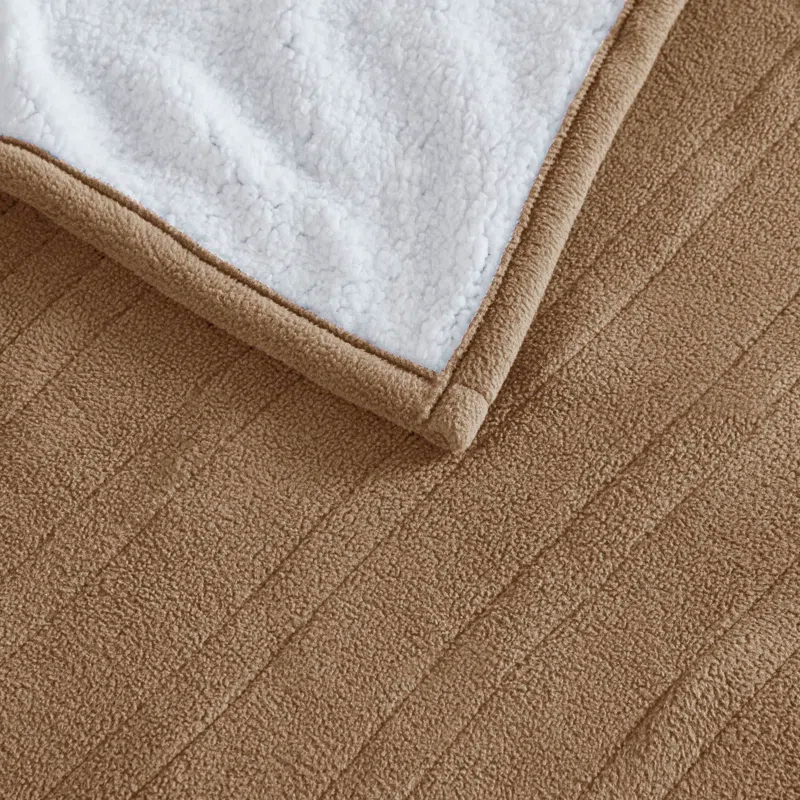 Serta Serta Fleece to Sherpa Heated Blanket