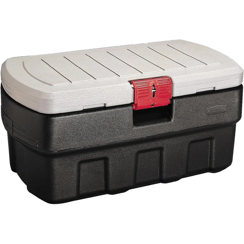Rubbermaid Rubbermaid 35 Gal Action Packer Heavy Duty Storage Tote with Lockable Lid