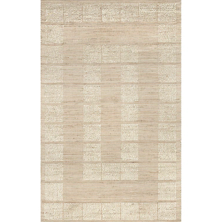Latitude Run® Oden Textured Jute and Wool Area Rug | Wayfair