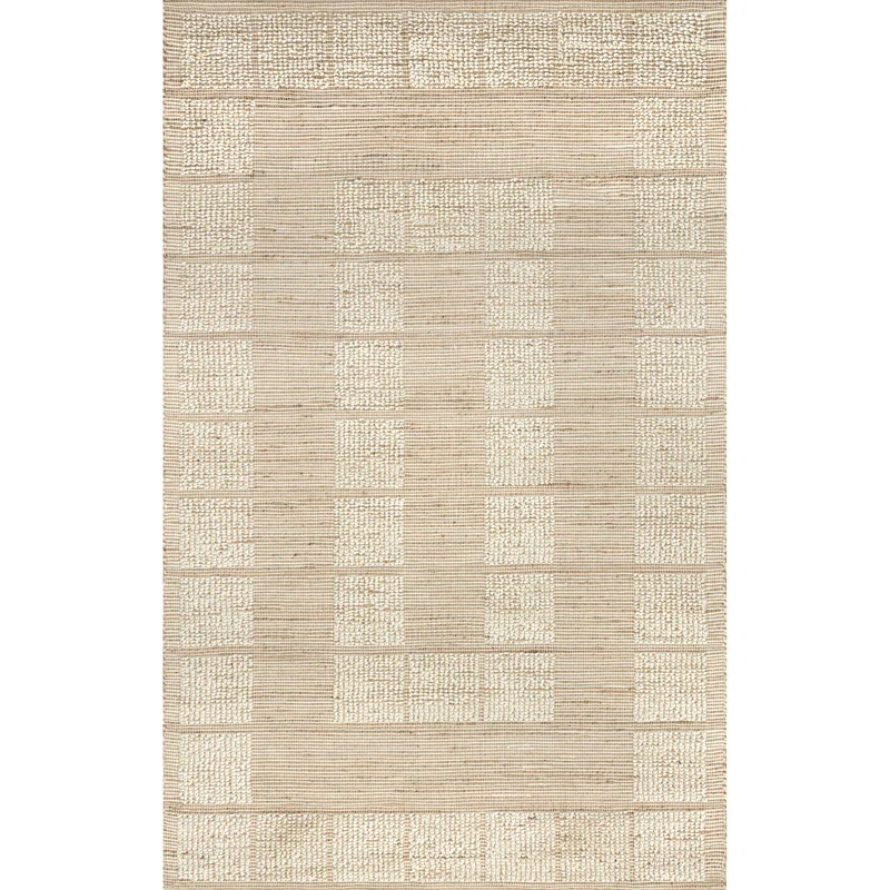Latitude Run® Oden Textured Jute and Wool Area Rug