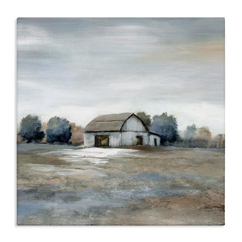 Stupell Industries Countryside Barn Neutral Tones Canvas Wall Art By Nan | Wayfair