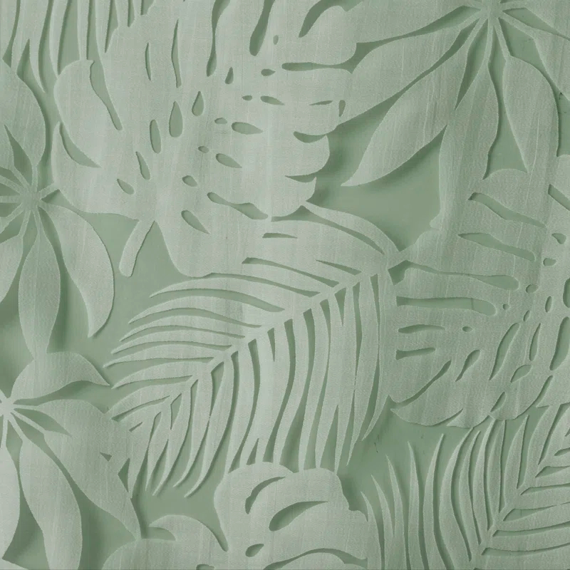 Madison Park Leilani Palm Leaf Burnout Window Sheer