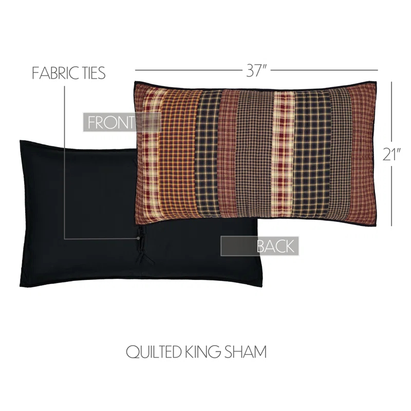 VHC Brands Beckham Cotton Blend Pillow Sham