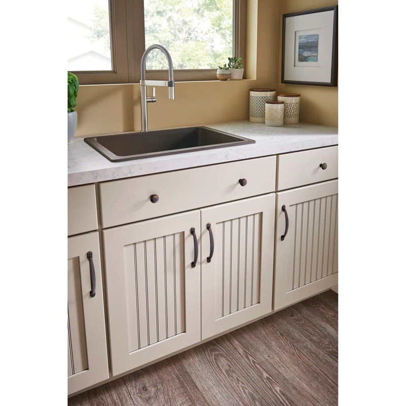 Polished Nickel Round Mushroom Cabinet Knob with Mounting Hardware