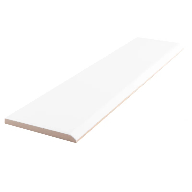 Merola Tile Battiscopa 3" x 13" Ceramic Bullnose Wall Tile Trim