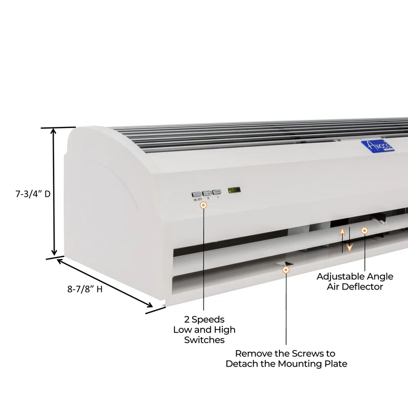 Awoco Awoco 48" Slimline Air Curtain Fan