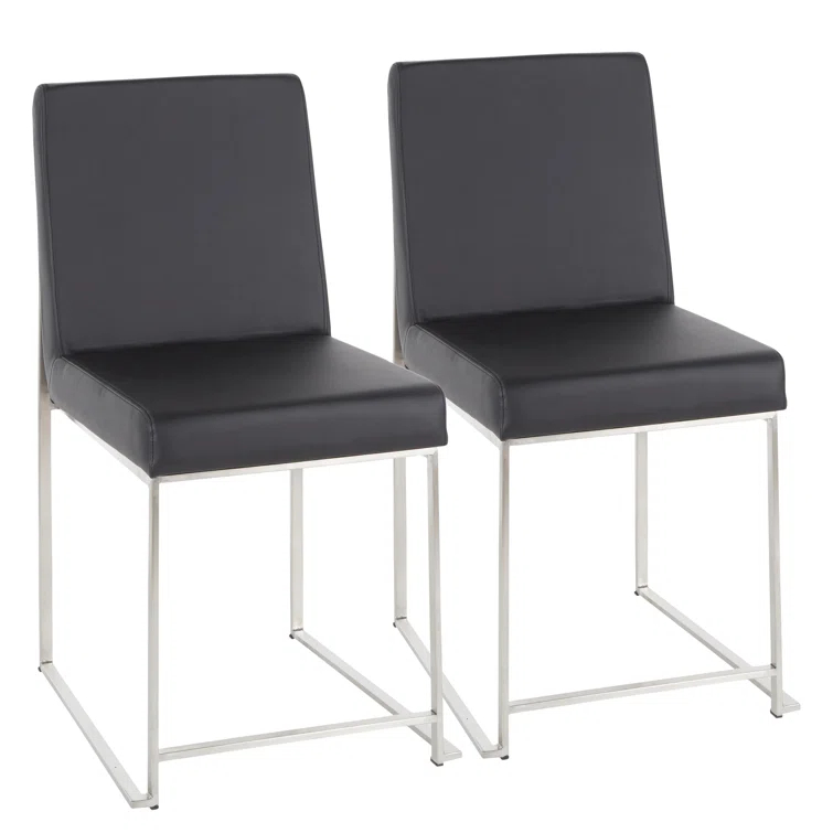 Willa Arlo™ Interiors Chuyen 19.25'' H Upholstered Metal Side Chair (Set of 2)