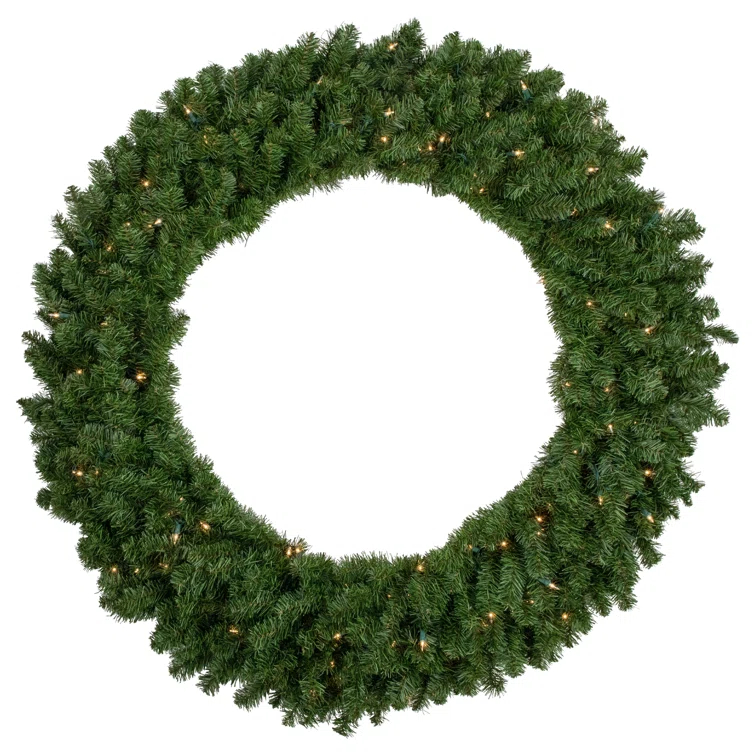 Northlight Seasonal Pre-Lit Canadian Pine Artificial Christmas Wreath - 48-Inch