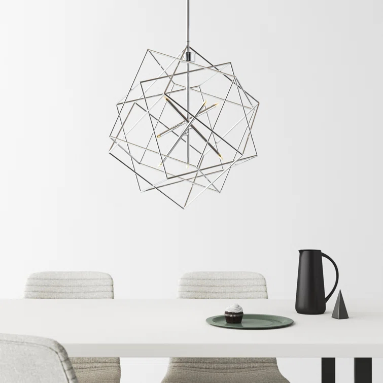 Ezo 7 Light Metal Geometric Chandelier