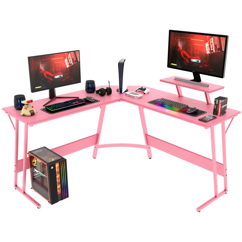 Inbox Zero Lakyah L-Shaped Computer Desk