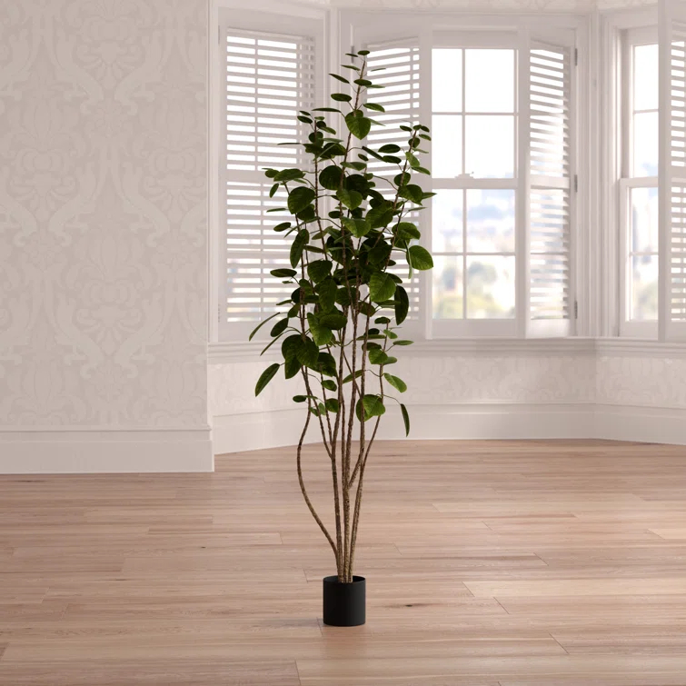 Primrue Artificial Green Potted Cotinus Coggygria Tree