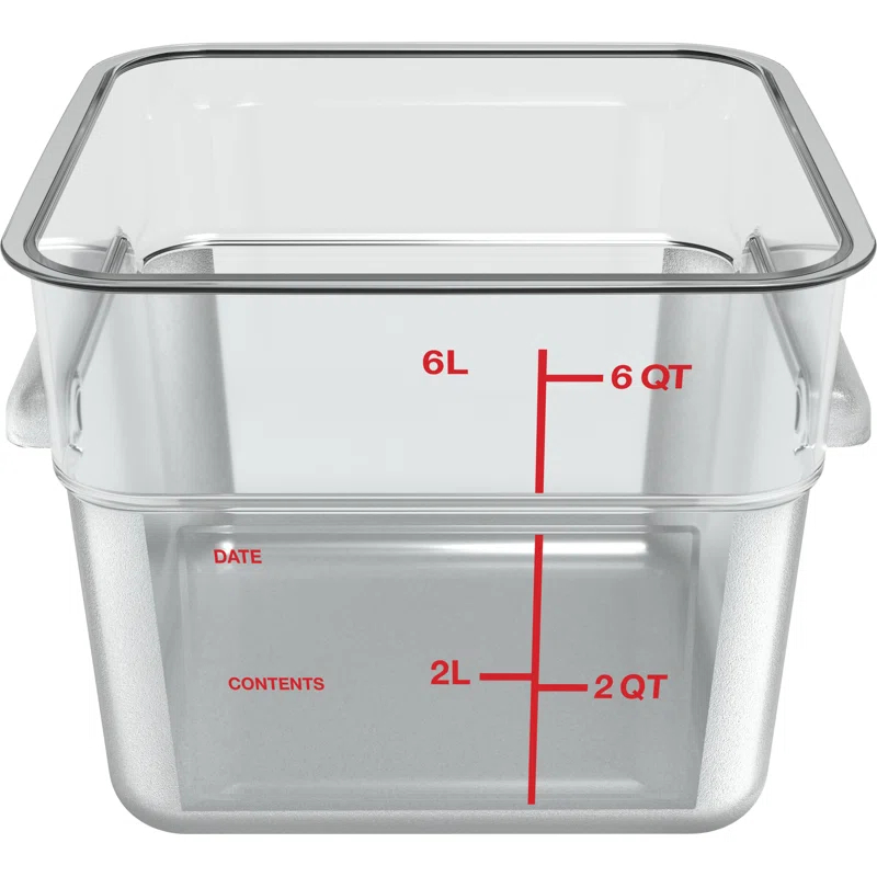 Carlisle Food Service Products Carlisle Food Service Products 1.5 Gallons Square Food Storage Container (Set of 6)