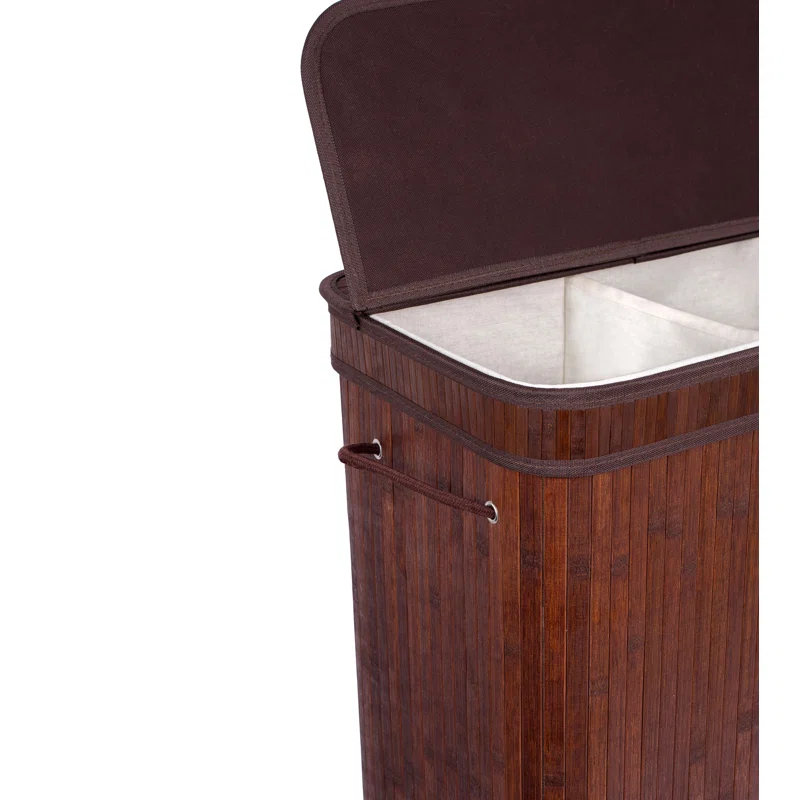 BirdRock Home Bamboo Laundry Sorter with Handles