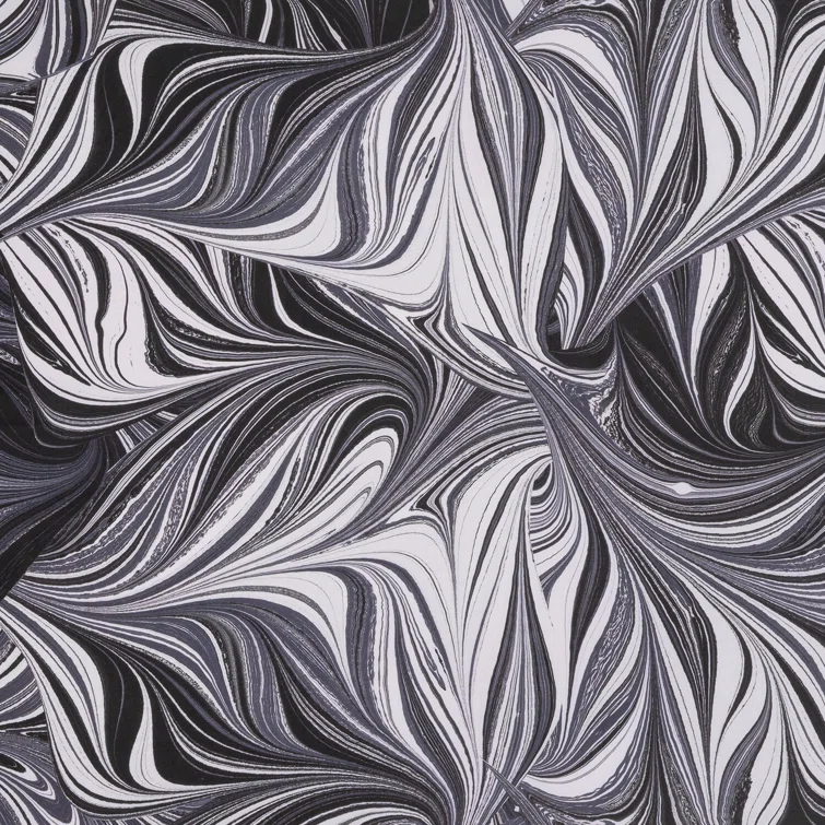 THE ART OF MARBLING Polyester Box Cushion Futon Slipcover