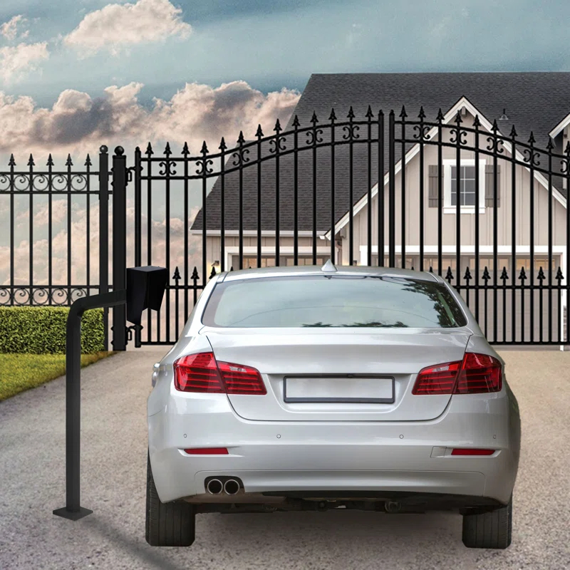 ALEKO 60.8'' H x 3.9'' W Black Metal Fencing Kits