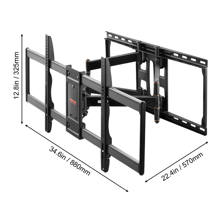 VEVOR VEVOR Full Motion TV Mount Fits for 37-90 inch TVs