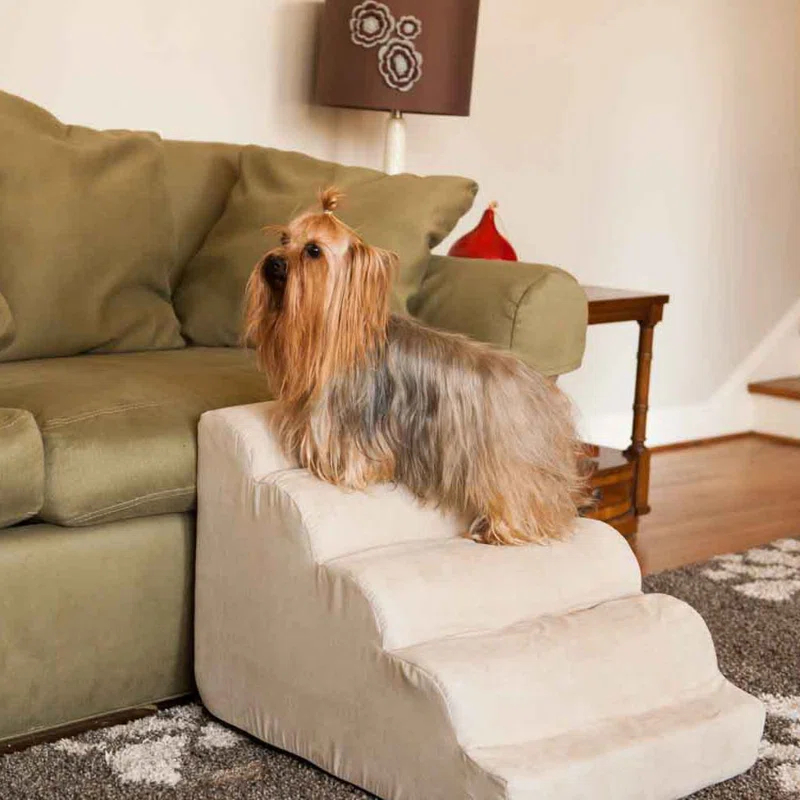 Snoozer Orthopedic Microsuede Scalloped Pet Stair Ramp