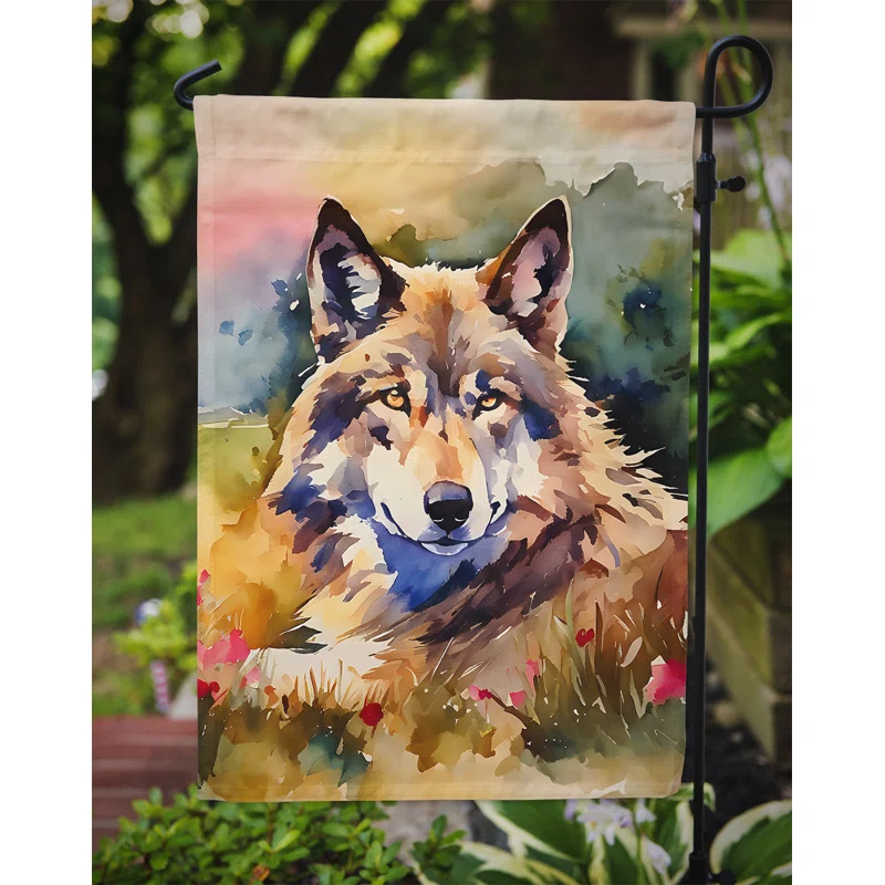 Caroline's Treasures Double Sided 15.5'' H x 11.25'' W Polyester Animal Garden Flag