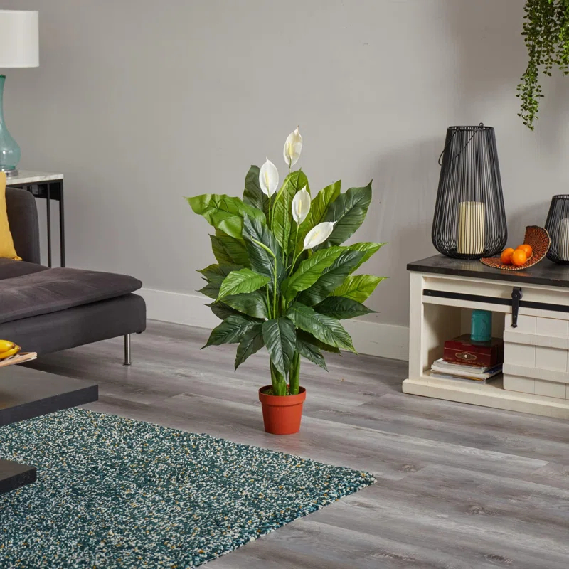 Primrue Spathiphyllum Artificial Plant (Real Touch) | Wayfair