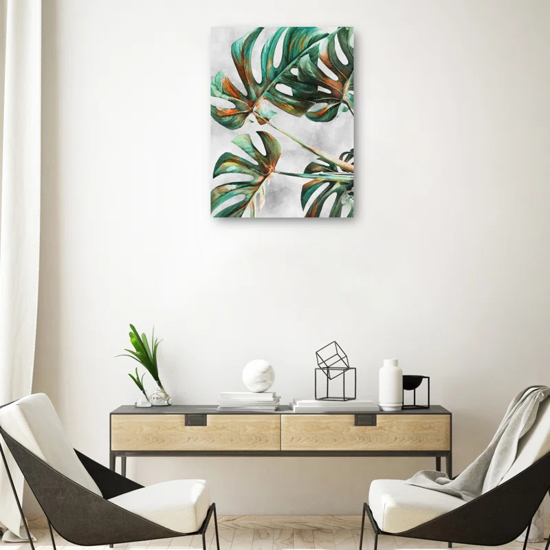 Bay Isle Home™ Monstera by Studio Arts Canvas Art Print