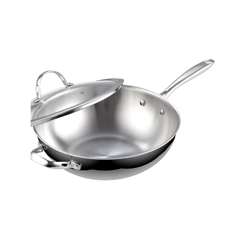 3 Quarts Stainless Steel Saute Pan with Lid