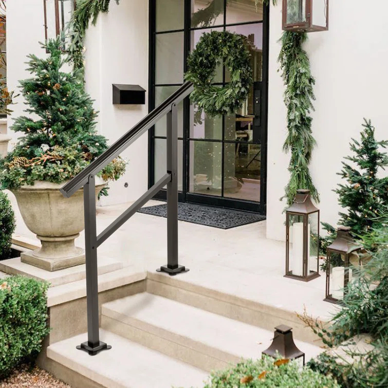 VEVOR Stair Railing Kit Aluminum Handrail Flexible Outdoor Deck Hand Rail